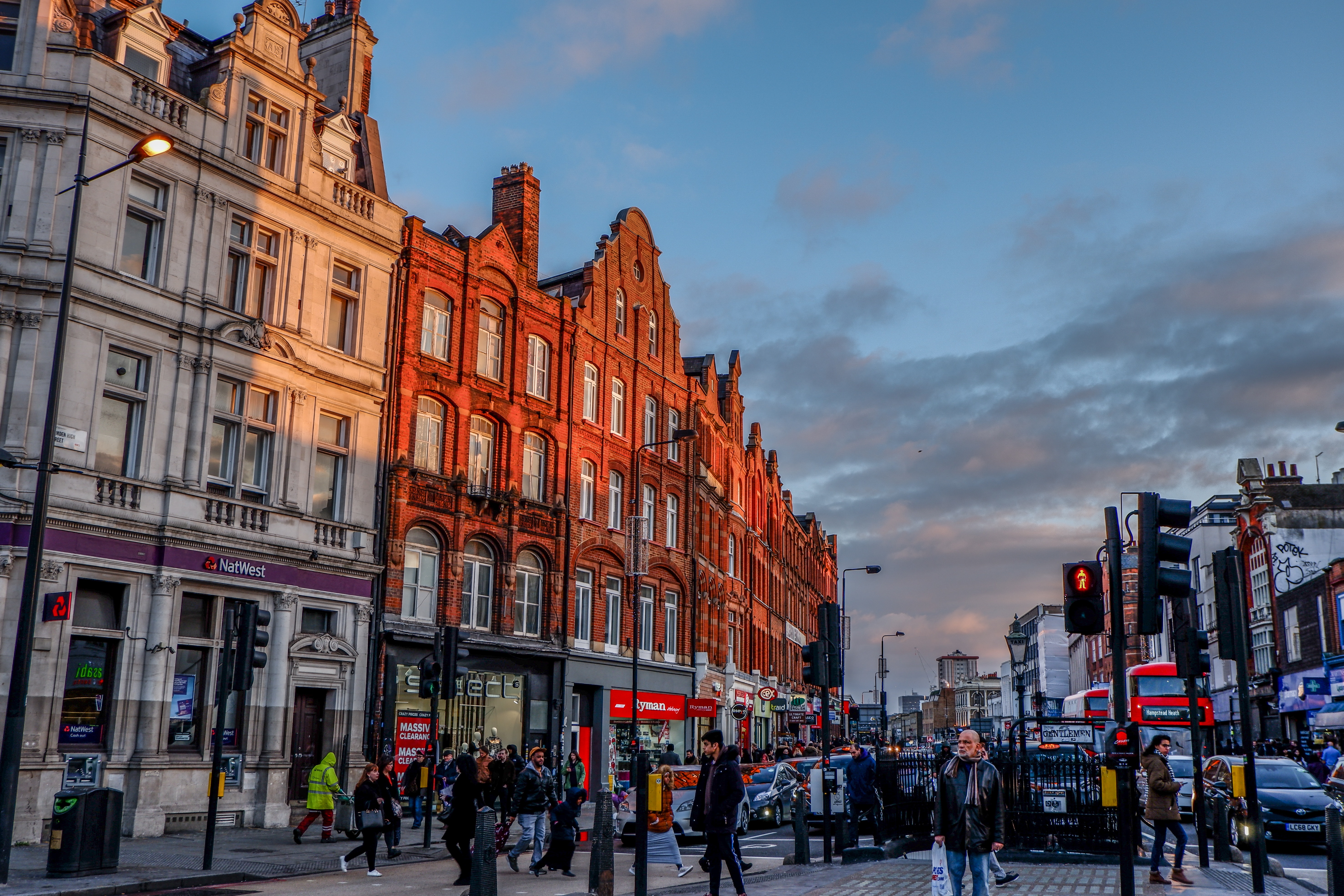 The highstreet in Camden near The Wesley's Camden Town hotel