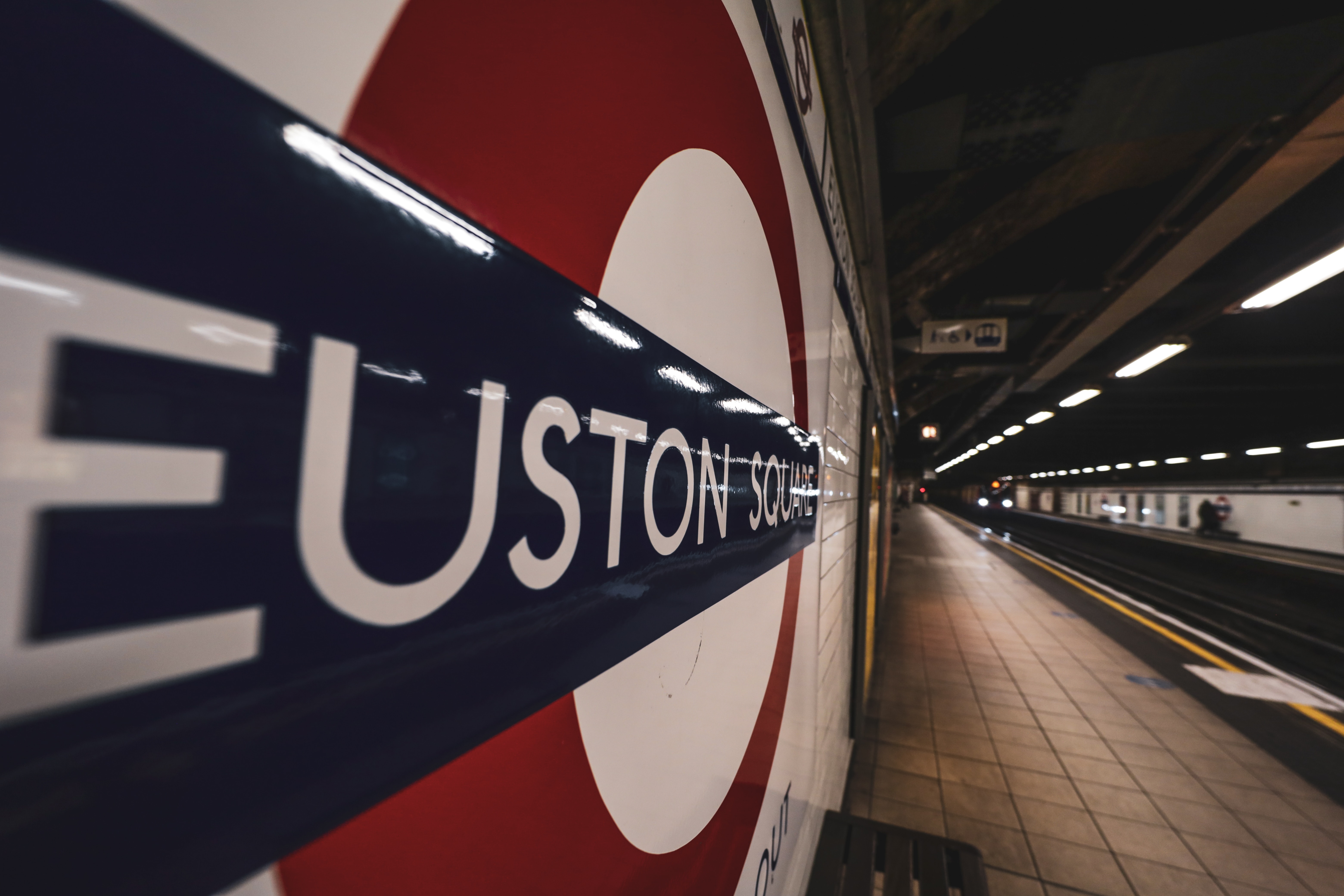 An image of Euston Underground station near The Wesley London Euston Hotel