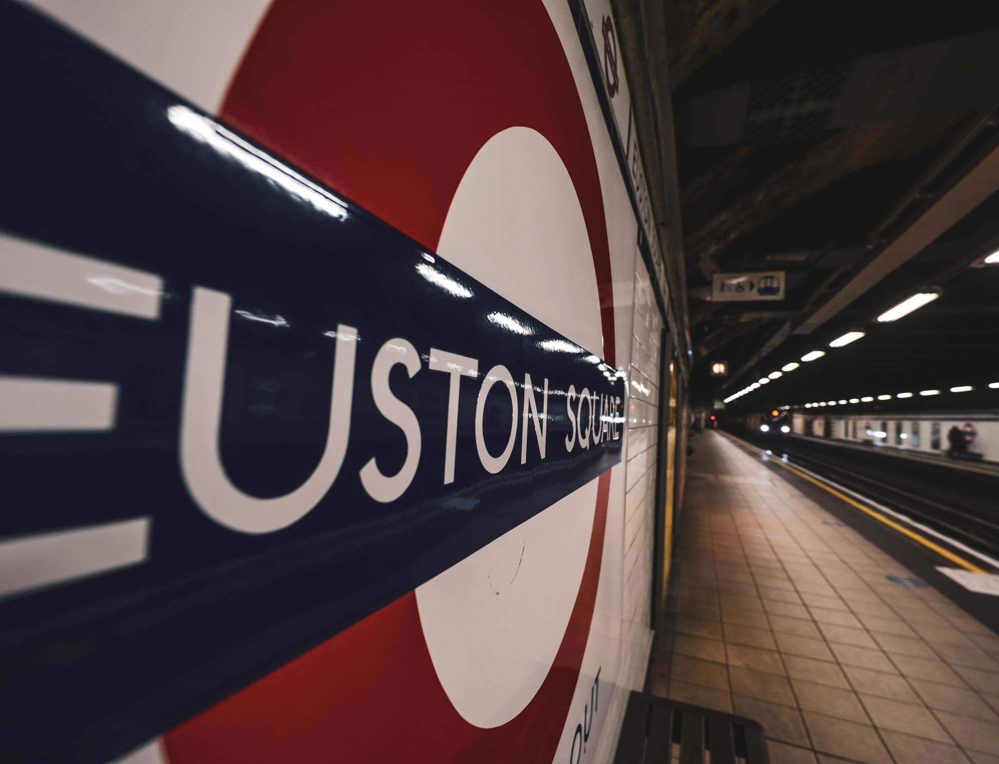 An image of Euston Underground station near The Wesley London Euston Hotel