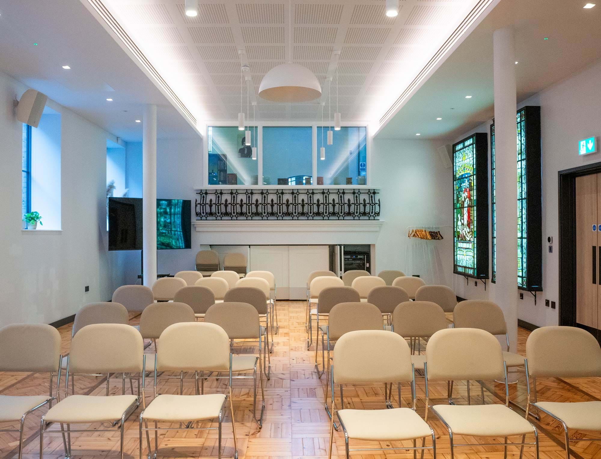 Meeting room with chairs at The Wesley