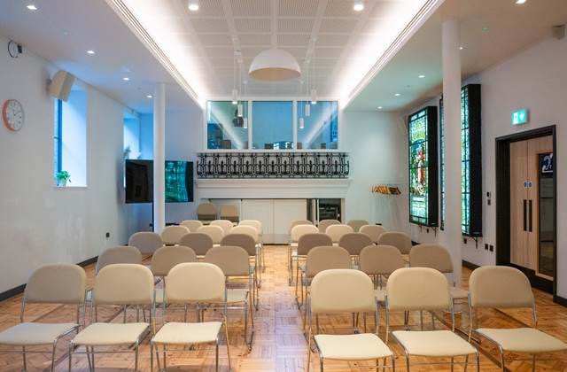 Meeting room with chairs at The Wesley