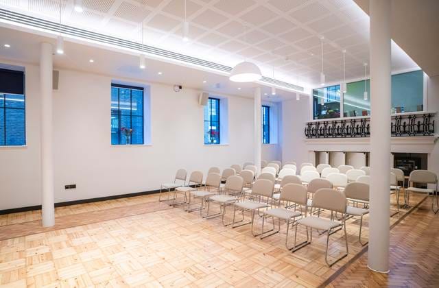 Meeting room with chairs at The Wesley