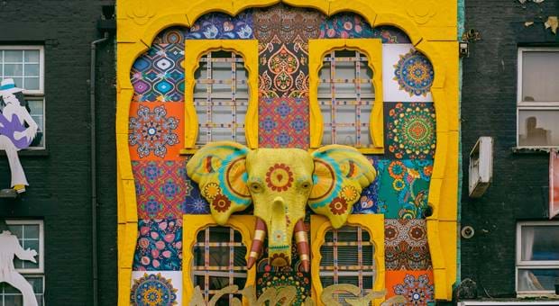 Mural building in Camden