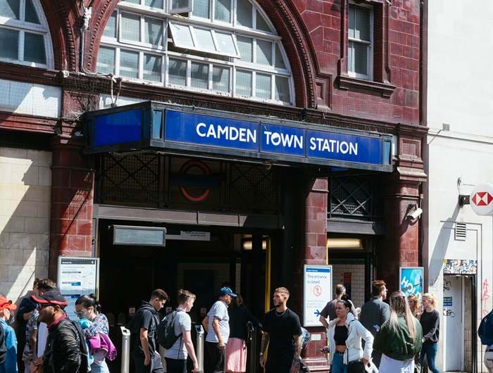 Exterior of Camden Tube Station