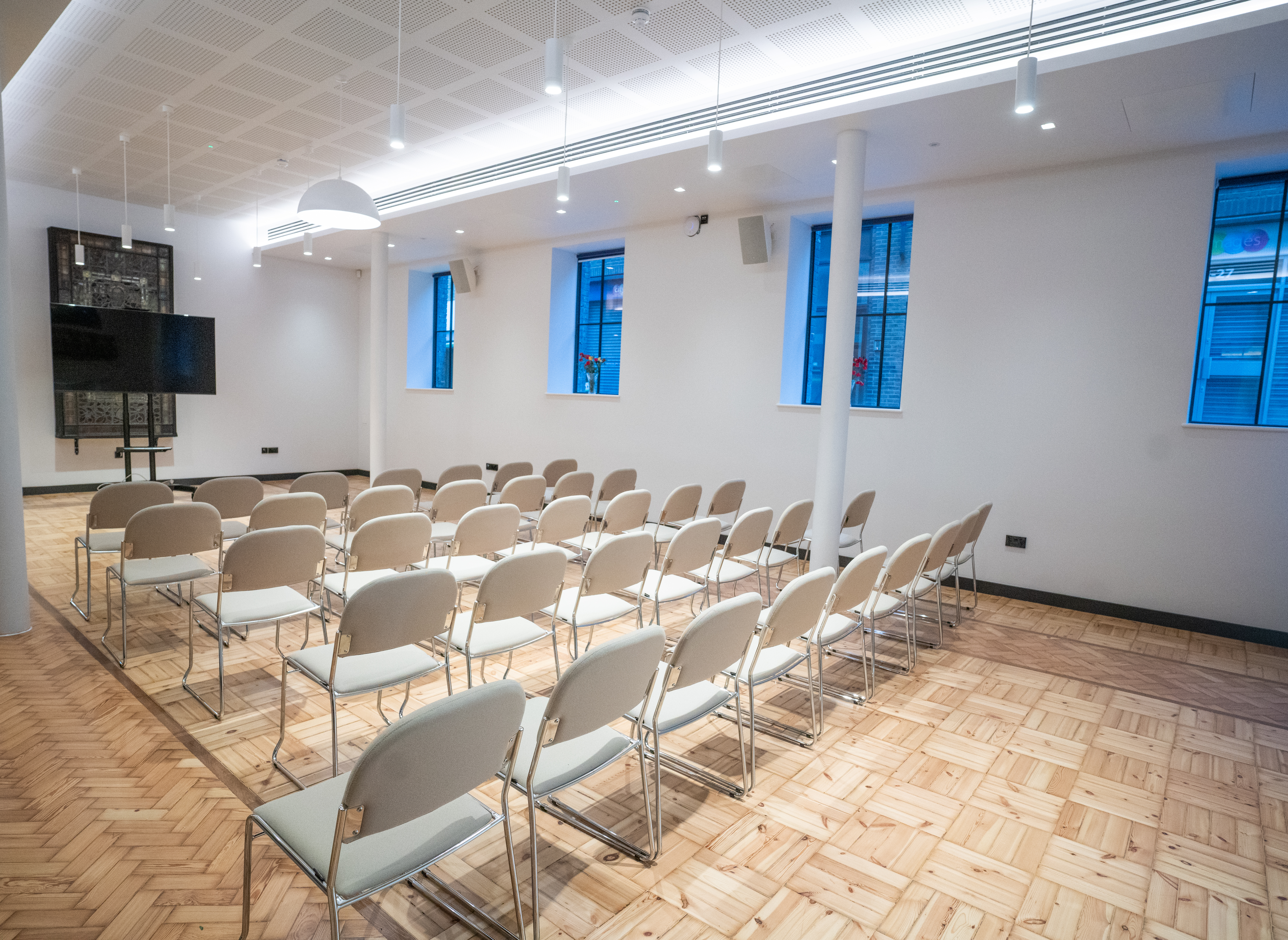 A backshot of The Wesley London Euston's meeting room in Camden