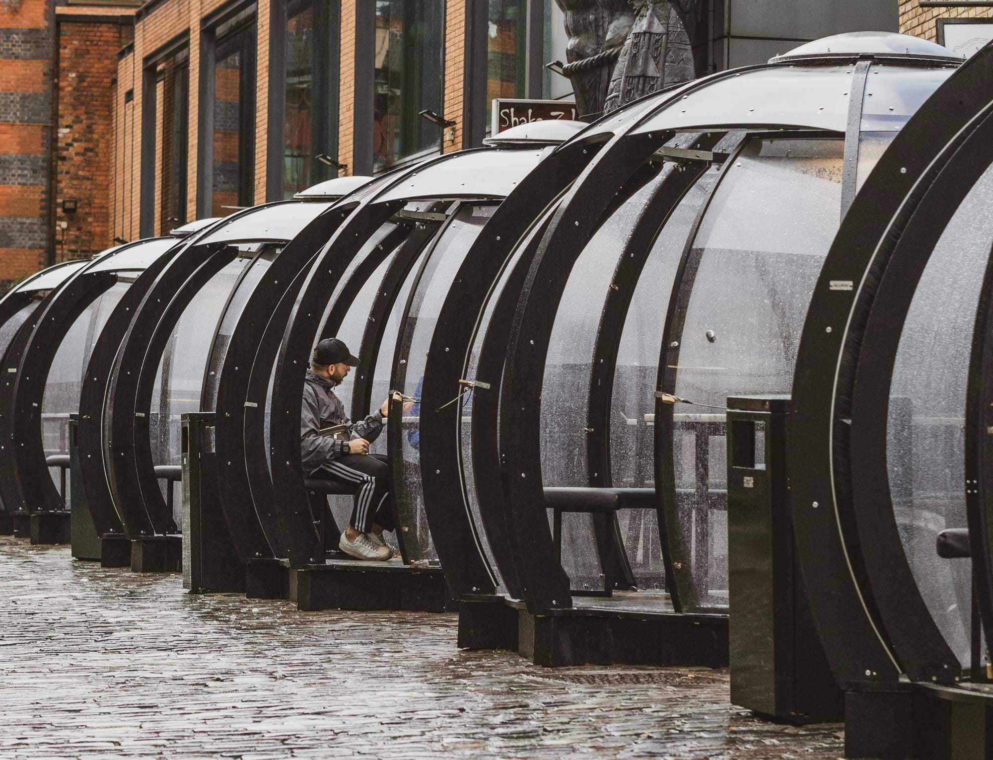 Outdoor dining pods