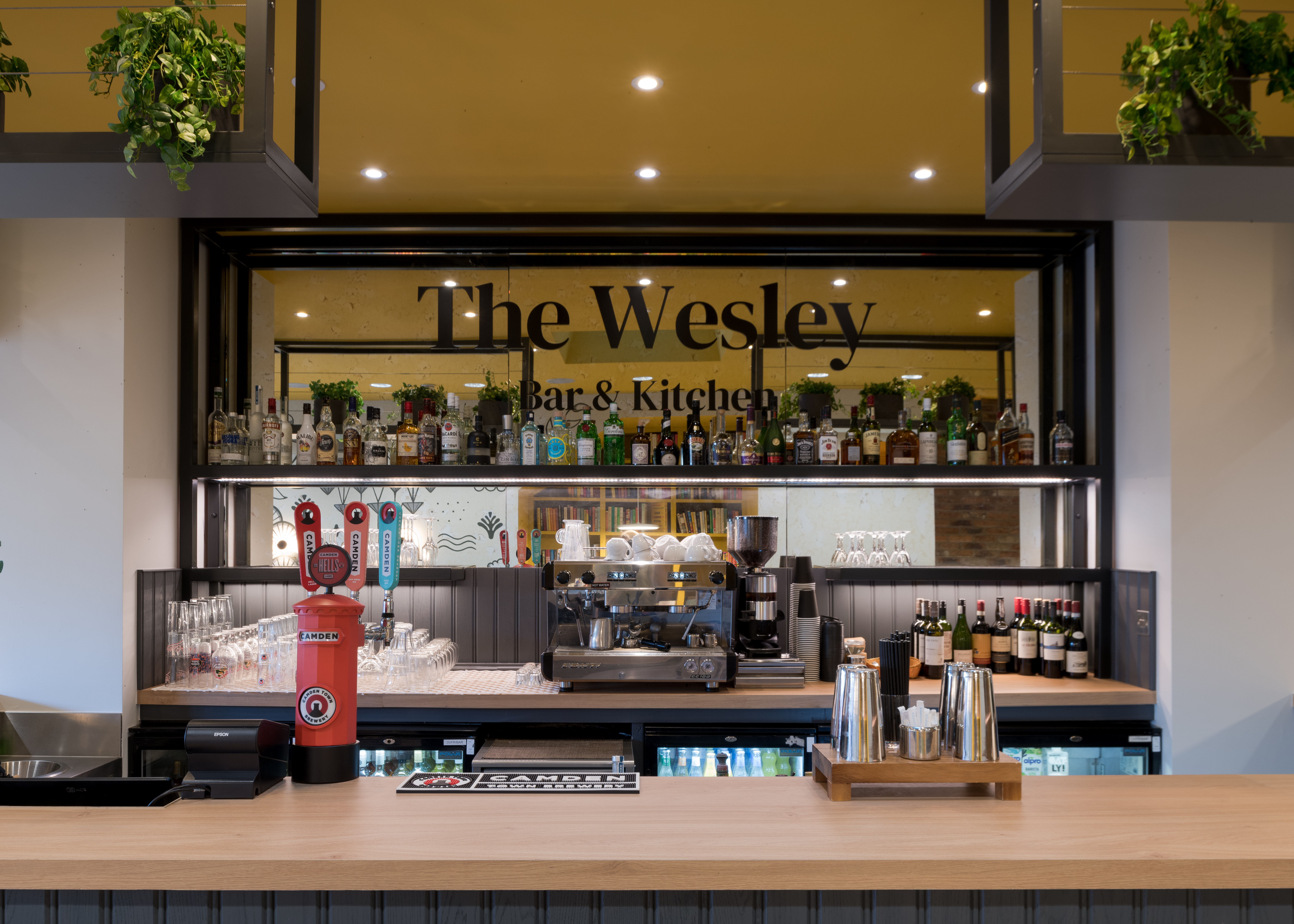 a cocktail bar in london euston within The Wesley bar & Kitchen
