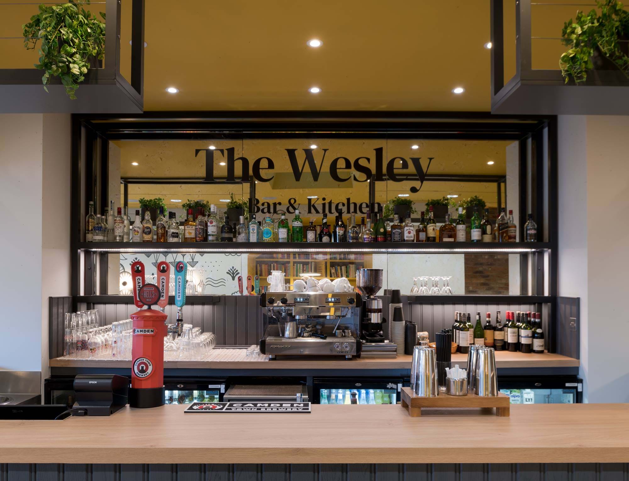 a cocktail bar in london euston within The Wesley bar & Kitchen